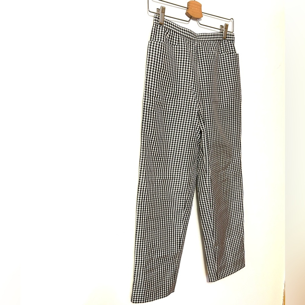 100% Silk Vintage Talbots Checkered Dress Pants
